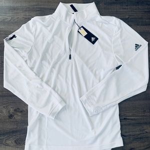 Adidas Lightweight White Pullover Medium Golf